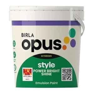 Birla Opus Style Power Bright Shine 10 Litre White Economy Exterior Emulsion
