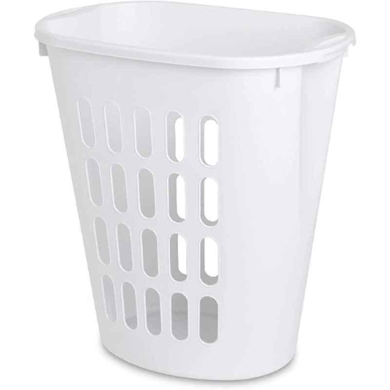 Sterilite Plastic White Laundry Hamper