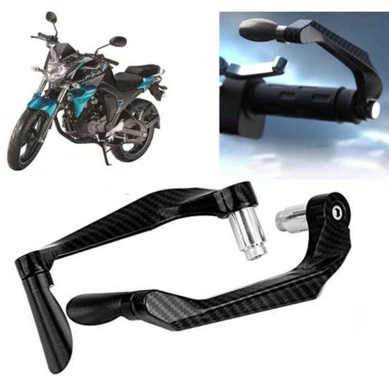 Auto Pearl 2 Pcs Aluminium Carbon Black Brake Clutch Lever Set for Yamaha FZ S FI V 2 0 BS6