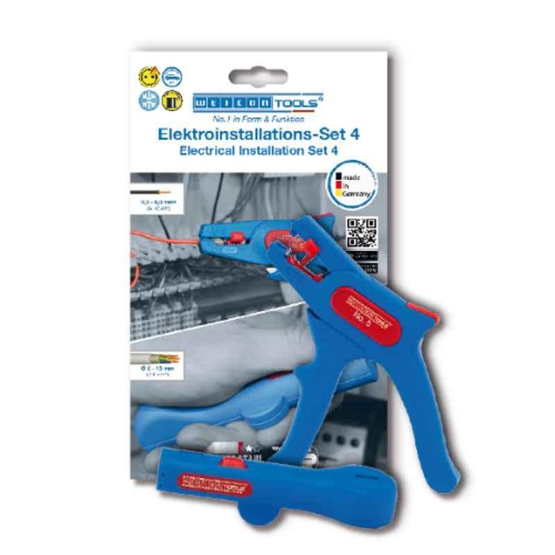 Weicon Electrical Installation Set 4 Wire Stripper No. 5 Round Cable Stripper No. 13, 52881004