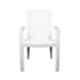Italica Polypropylene White Spine Care Chair, 2277-6 (Pack of 6)