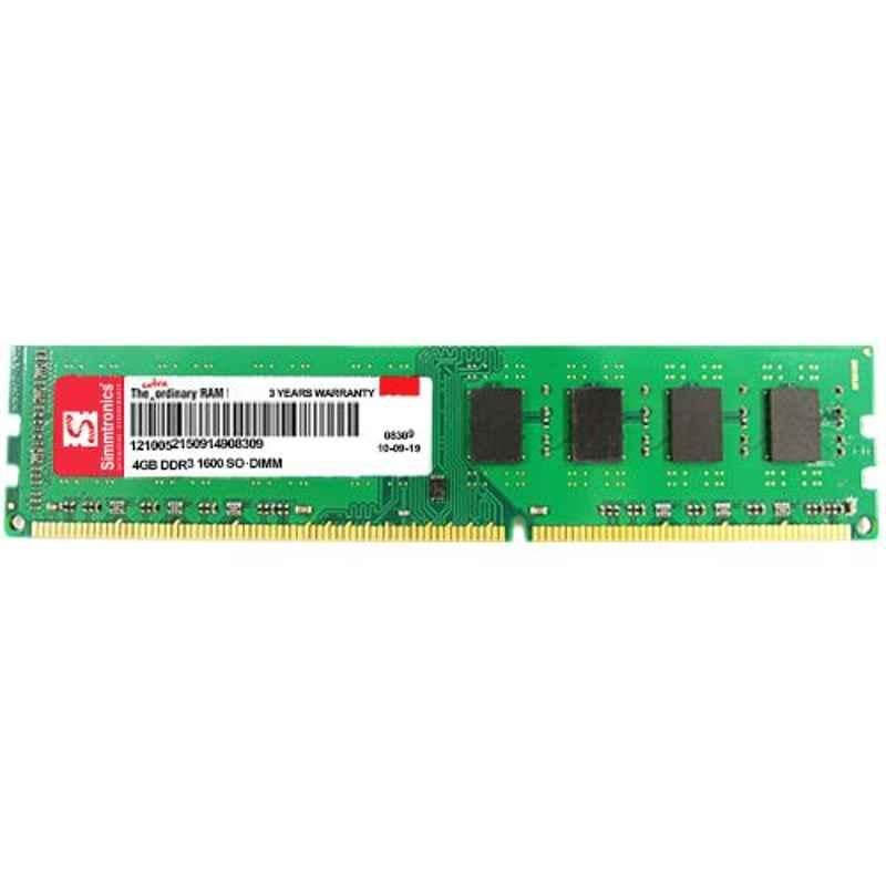Simmtronics 4GB DDR3 1600MHz Desktop RAM