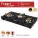 Fogger Smart 3 Burner Automatic Ignition Gas Stove with Glass Top, FHYD-304-CI
