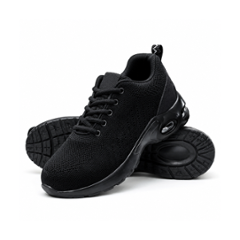 SPIEZ Rubber Steel Toe Black Premium Safety Shoes, Size: 6.5