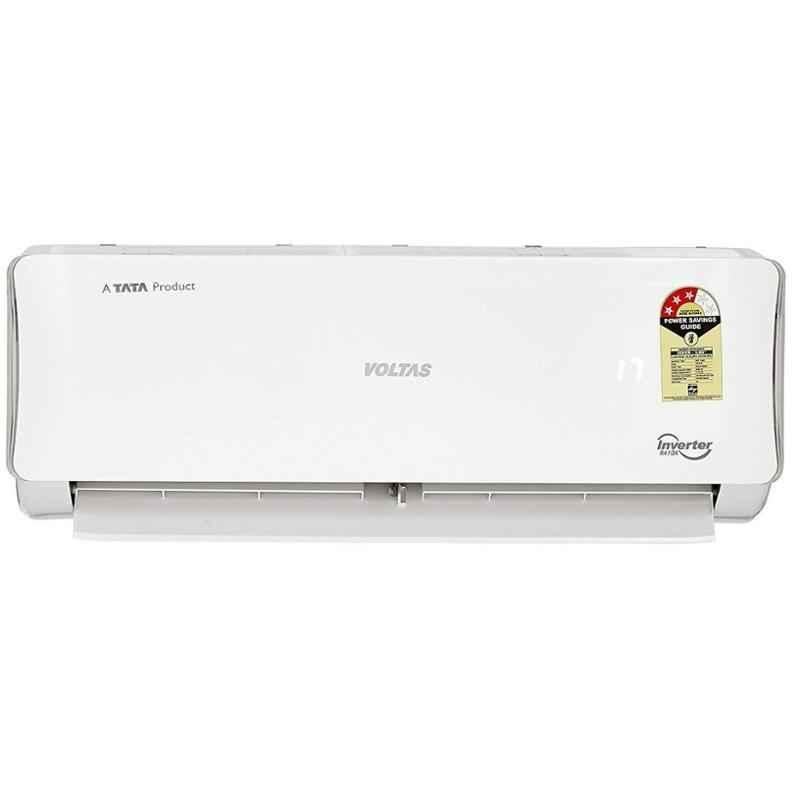 Voltas 1 Ton 3 Star White Inverter Split AC, 123VDZU
