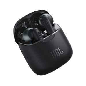 JBL Tune 220TWS by Harman Black Truly Wireless Bluetooth In Ear Headphone with Mic, JBLT220TWSBLK