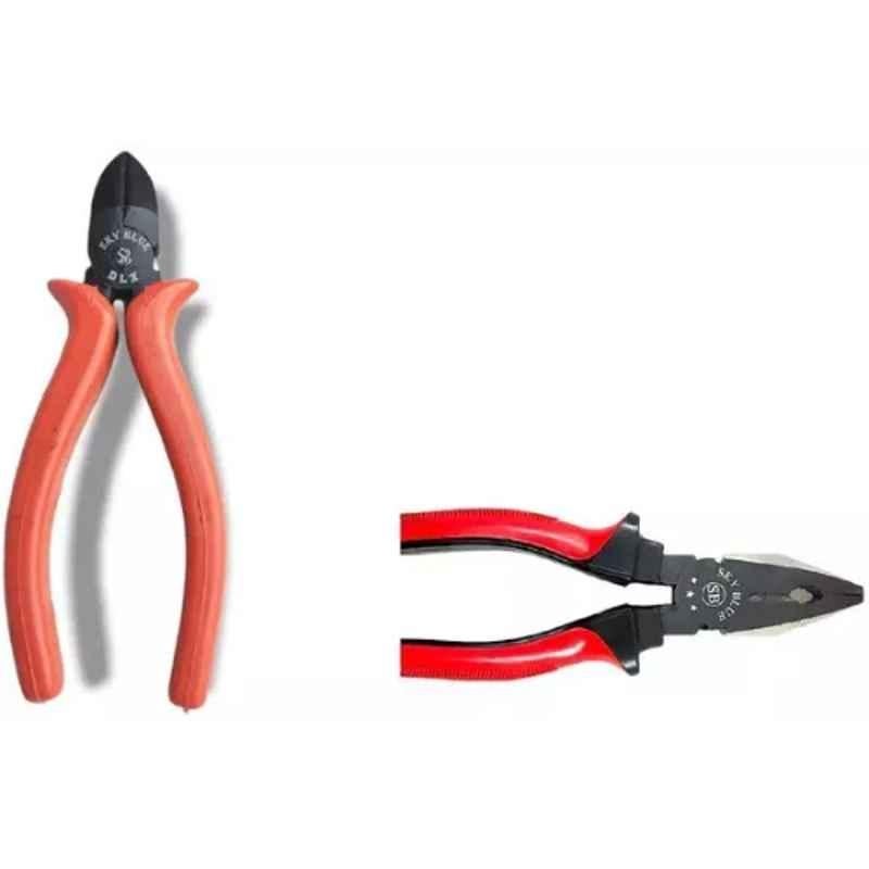 Sky Blue 2 Pcs 7.8 inch Lineman Plier Combo, SBE_PLIER_0726
