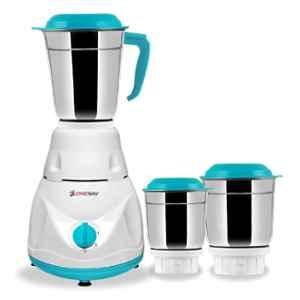 Longway Pluto 600W ABS White & Blue Mixer Grinder with 3 Jars, DSQW-78688102