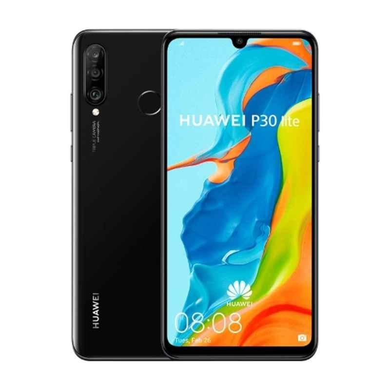 Huawei P30 Lite Midnight Black Smartphone, HW-MARLX1M-P30LITEMDTBLK-128GB