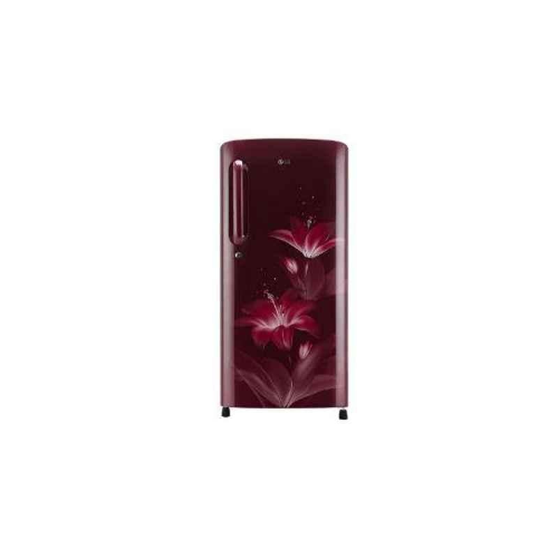 LG 190L 4 Star Ruby Glow Smart Inverter Refrigerator, GL-B201ARGX