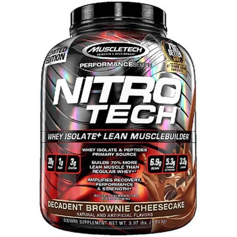 MuscleTech Nitrotech Performance Series 3.97lbs Brownie Cheesecake Whey Protein