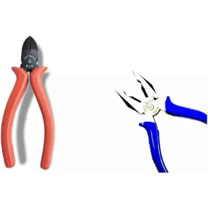 Sky Blue 2 Pcs 7.8 inch Lineman Plier Combo, SBE_PLIER_0773