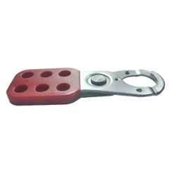 Lukko Safety 6 Holes Mild Steel Vinyl Coated Red Small LOTO Safety Lockout Hasp, Jaw Size: 25 mm, LS-H24