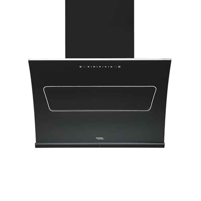Hindware Essence 75 75cm 1200CMH Filterless Auto Clean Inclined Chimney with Motion Sensor, Touch Control & 2 Years Warranty, HIN75CHI1350