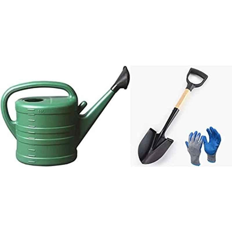 Abbasali 10L Watering Cane For Garden With Baby Shovel & Gloves