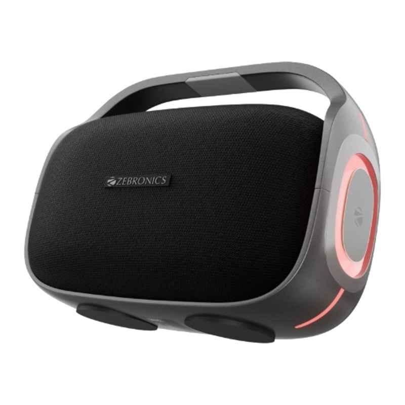 Zebronics Sound Feast 270 60W Silver Grey Portable Bluetooth Speaker with Dual Passive Radiator & TWS Function, SSPK 8