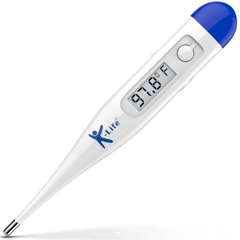 K-Life KLT-100 White Digital Thermometer with Storage Case