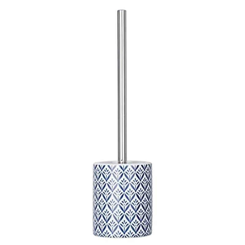 Wenko Lorca 10x39x10cm Ceramic Blue Toilet brush Holder, 23207100