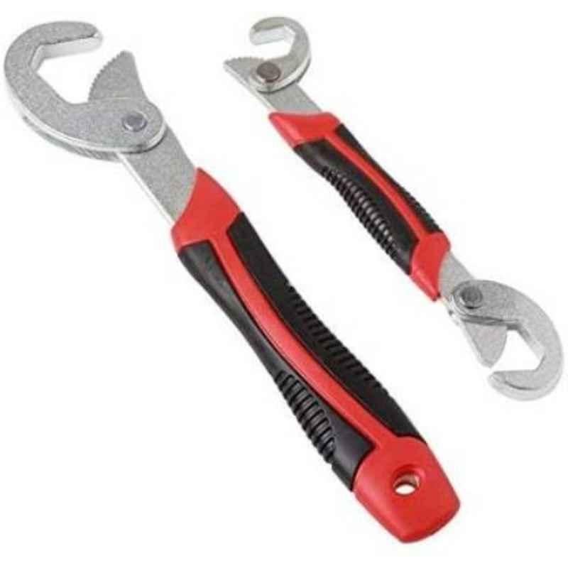 Olmeo Steel Black & Red Adjustable Double Sided Combination Wrench�(Pack of 2)