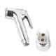 Logger Aqua Stainless Steel Chrome Toilet Continental Faucet Set with 1.5m Flexible Hose Pipe & PVC Holder