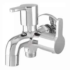 Fastgear Marc Stainless Steel Silver Chrome Finish 2 Way Bib Tap, FG1774