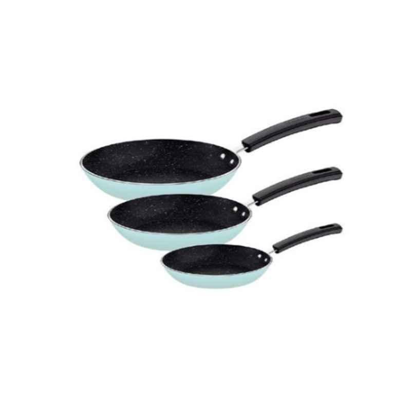 Tramontina 3Pcs Aluminium Blue Non Stick Frying Pans Set, 27899459