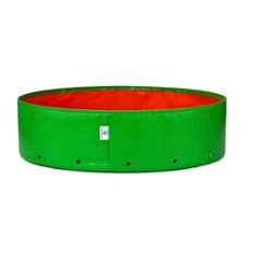 India Green Innovative 24x6 inch 220GSM HDPE Round Green UV Treated Grow Bag for Nursery Plants