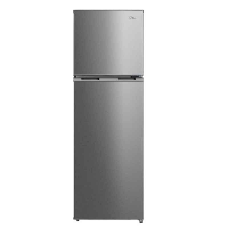 Midea 330L Silver Double Door Refrigerator, HD334FWENS