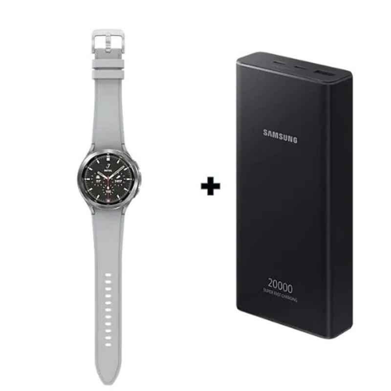 Samsung Galaxy 4 Classic 46mm 1.5GB/16GB Silver Fitness Tracker Smart Watch, SM-R890