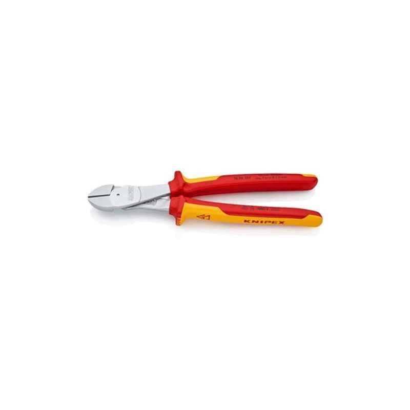 Knipex 25.5 cm Steel Red & Yellow High Leverage Diagonal Cutter, 7406250