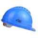 Allen Cooper Blue Polymer Ratchet Type Safety Helmet with Chin Strap, SH722-B (Pack of 10)
