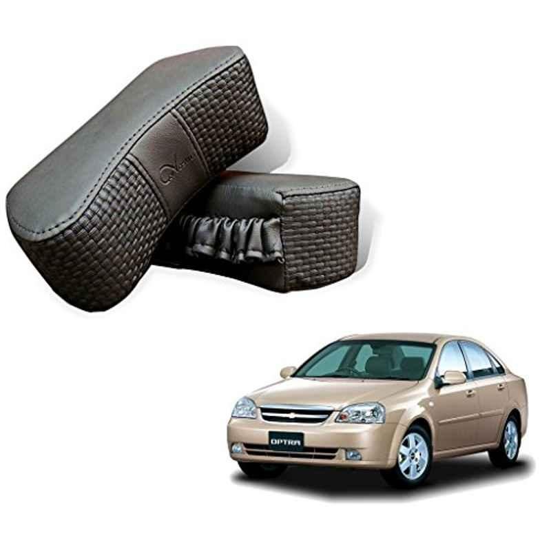 Kozdiko 2 Pcs Memory Foam Grey Car Vastra Neck Rest Cushion Set for Chevrolet Optra, koz_5353