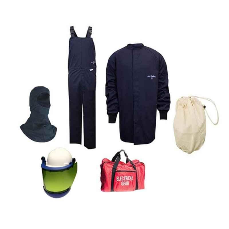 NSA KIT2SCPR12LGNG-L Arc Guard Protera Arc Flash with Short Coat & Bib Overall Kit, Size: Large