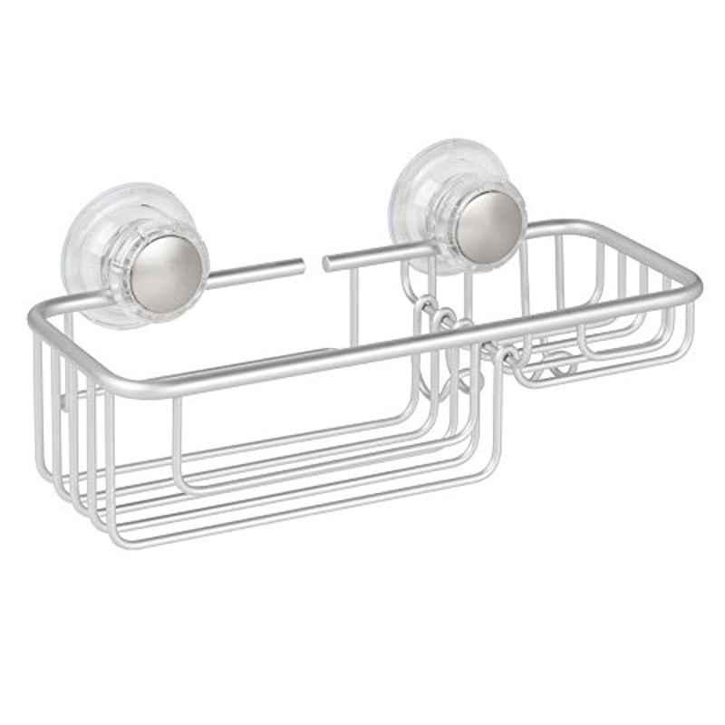 iDesign Metro Aluminium Silver Turn-n-lock Combo Basket, 160916