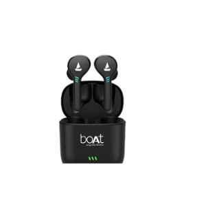 boAt Airdopes 433 Twin Wireless Black Ear Buds with Case