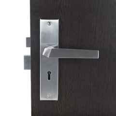 Handle Waala Sana 8 inch Stainless Steel Silver Ky Plate Mortise Door Lock Set