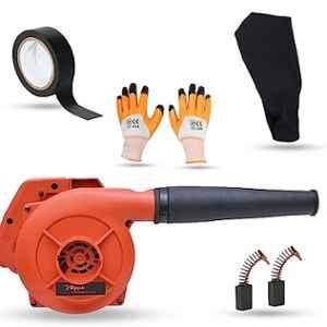 Hillgrove 800W Plastic Red Electric Air Blower with Carbon Brushes, Gloves & Electrical Tape, HGCM1133