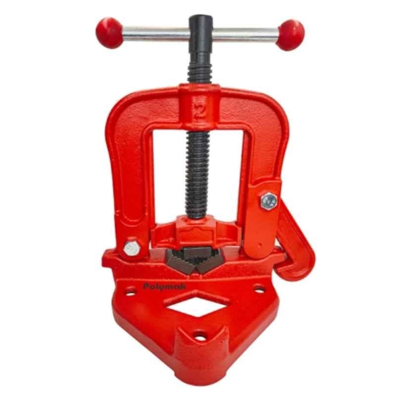 Polymak 10-90 mm Heavy Duty Cast Iron Pipe Vice, HT-P-PV-90
