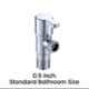 ZAP Ocean Brass Chrome Finish Angle Cock Valve with Wall Flange (Pack of 2)