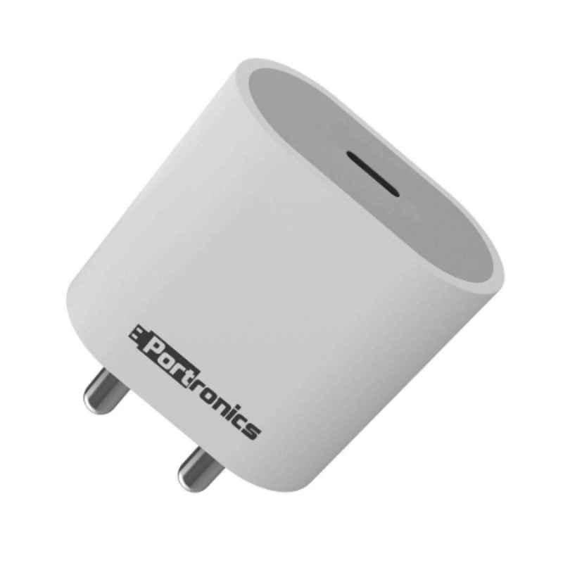 Portronics Adapto 20 20W Fast Charging Type C Charger, POR 1238