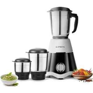 Longway Super Dlx 700W ABS Black & Gray Mixer Grinder with 3 Jars