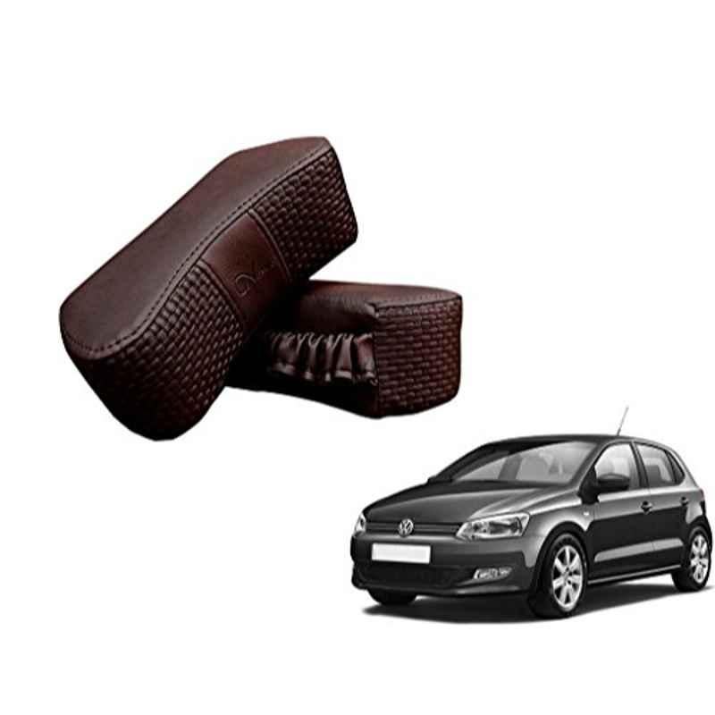Kozdiko 2 Pcs Memory Foam Cola Neck Rest Cushion Pillow Set for Volkswagen Polo
