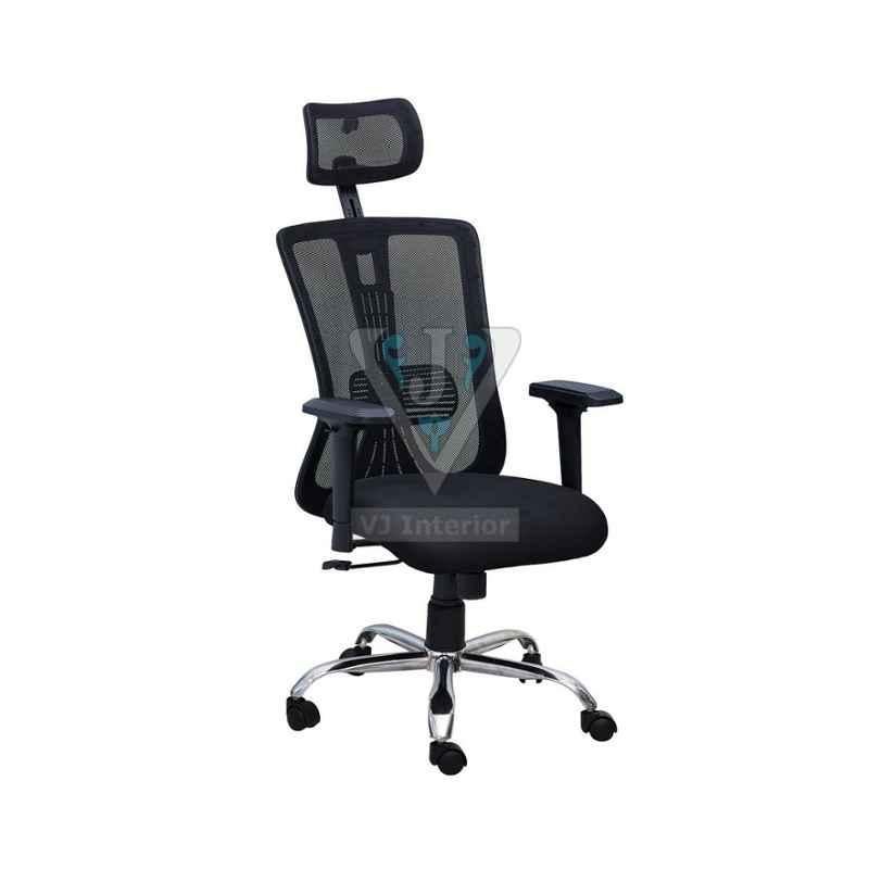VJ Interior 23x20 inch Black Mesh Office Chair, VJ-842