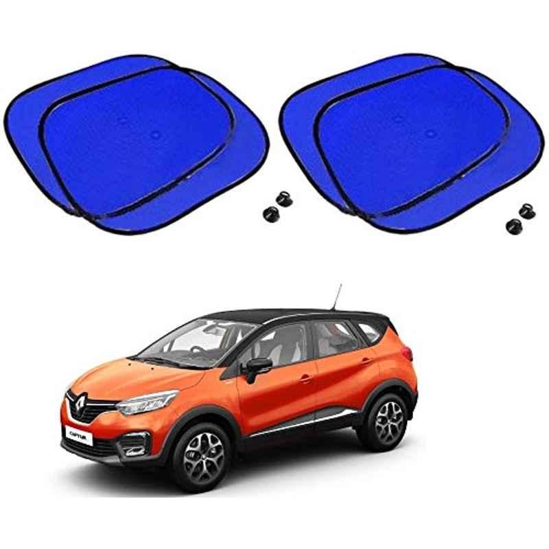 Kozdiko 4 Pcs Blue Chipkoo Car Window Sunshade Curtain Set for Renault Captur, koz_82813