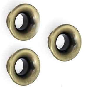 Plantex Knobs for Drawers/Drawer Knobs/Round Knob for Cabinets/Pull-Push Knob for Kitchen/Bedroom Drawers (Pack of 3) Antique Brass