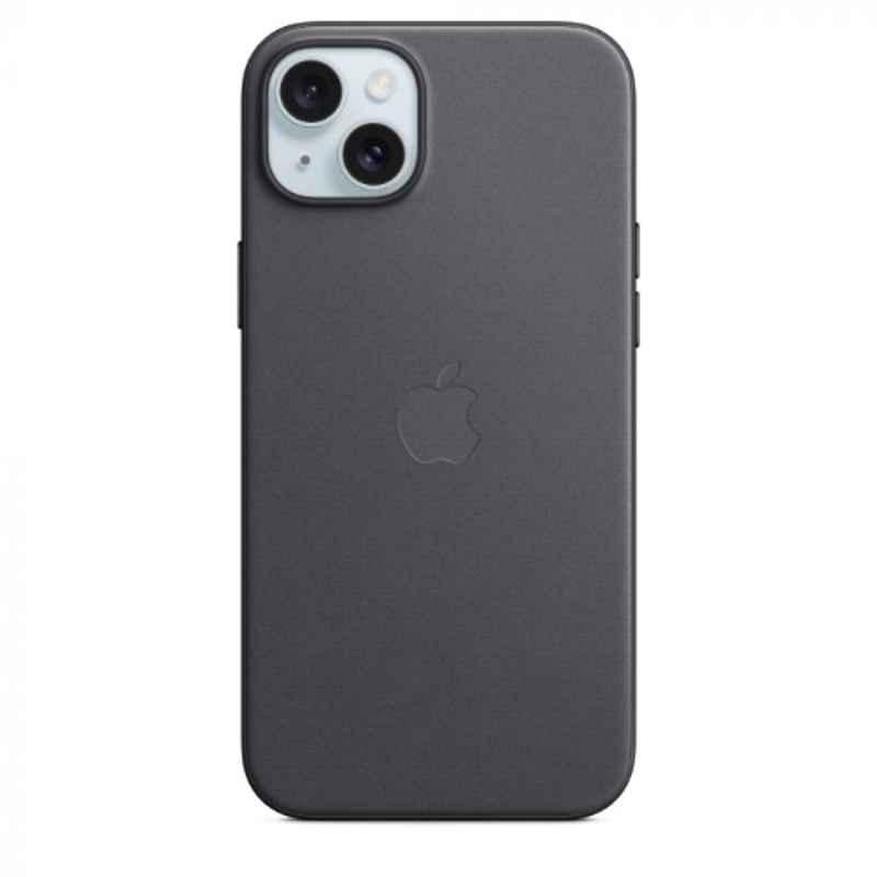Apple iPhone 15 Plus FineWoven Black Back Case with MagSafe, MT423ZM/A