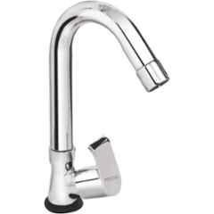 Prestige Waterfall Brass Chrome Finish Swan Neck Pillar Tap