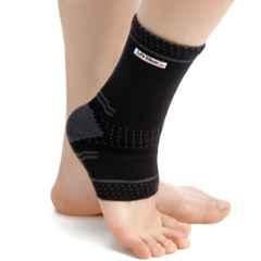 LifeWear Elastic Black Ankle Support, LWD-04, Size: L