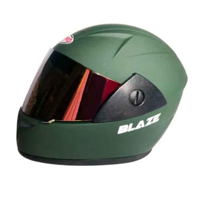 Redpro Blaze PVC Military Green Full Face Boys Motorbike Helmet
