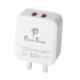 Punnk Funnk PFC 222 3.1A White Dual USB Smart Fast Charging Power Adaptor